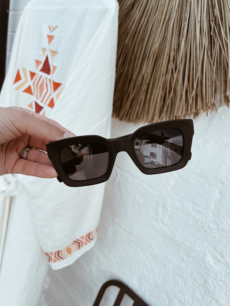 Palm Springs Sunglasses in Matt Black