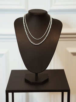 Double Rope Chain Silver