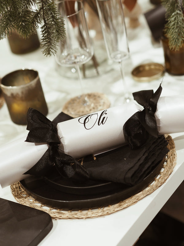 Bespoke Jumbo Christmas Crackers White