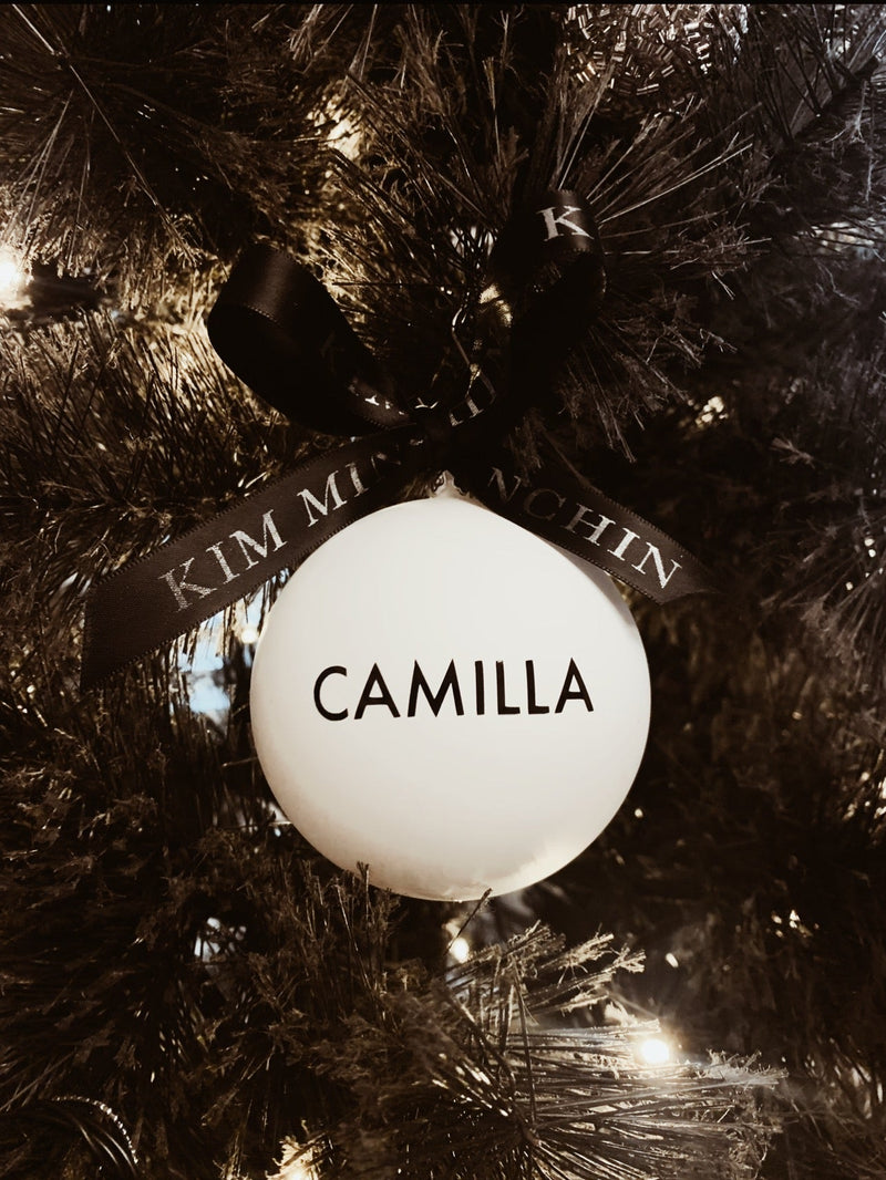 Personalised Baubles White