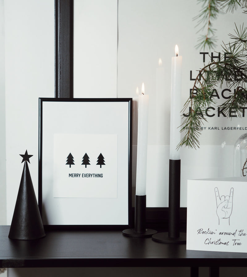 Black Paper Christmas Tree