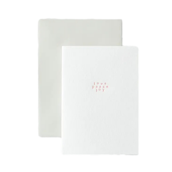 Love, Peace, Joy - Carrot Seed Plantable Christmas Card