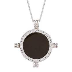 The Melrose Silver Black Obsidian