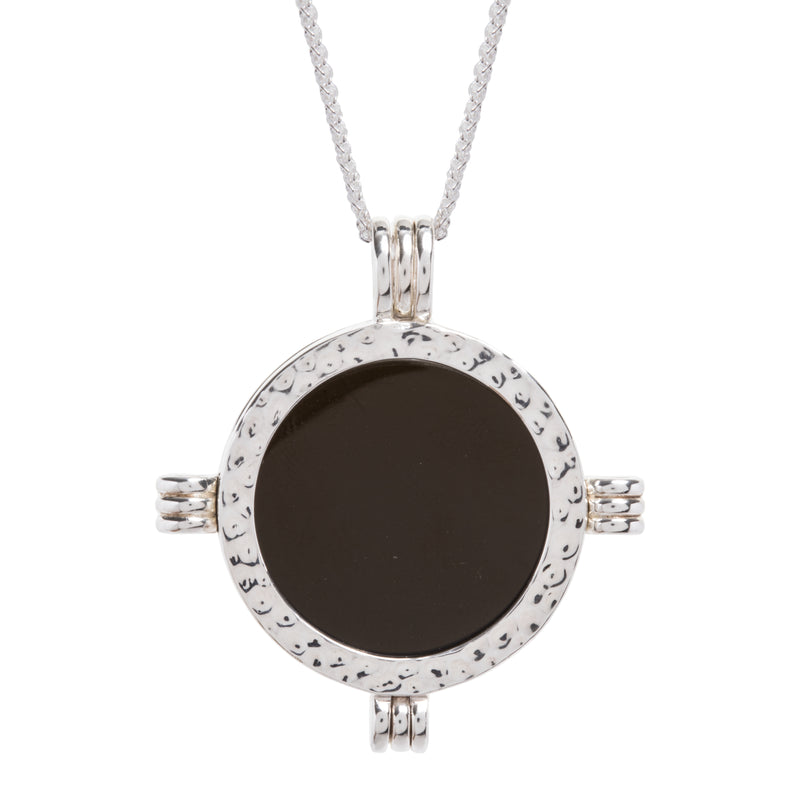 The Melrose Silver Black Obsidian