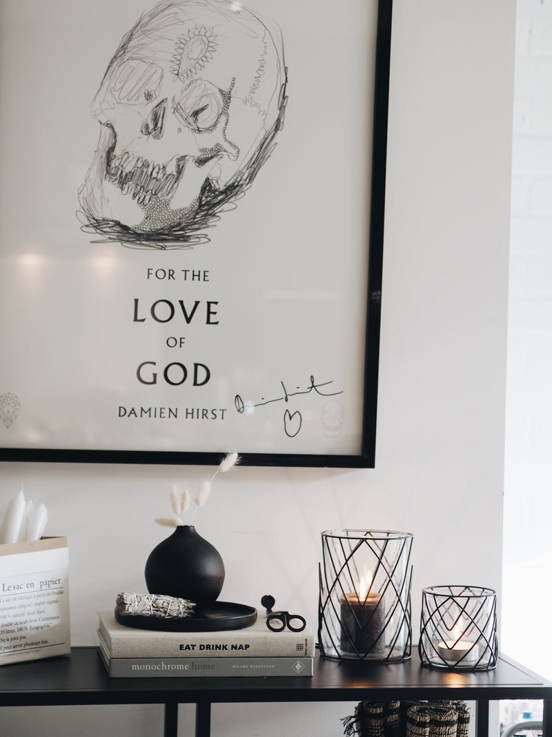 Matt Black Orb Vase
