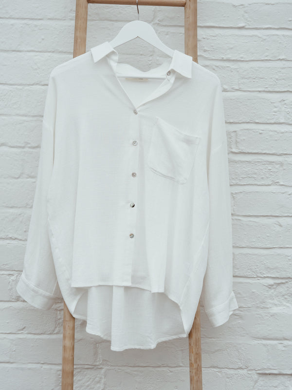 Laguna Linen Shirt White