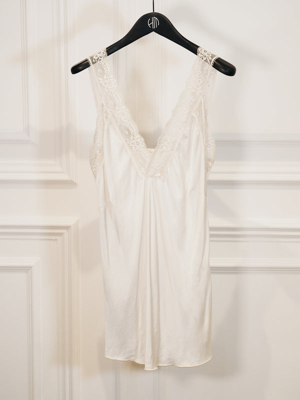 Mon Amour Lace Cami Vintage White