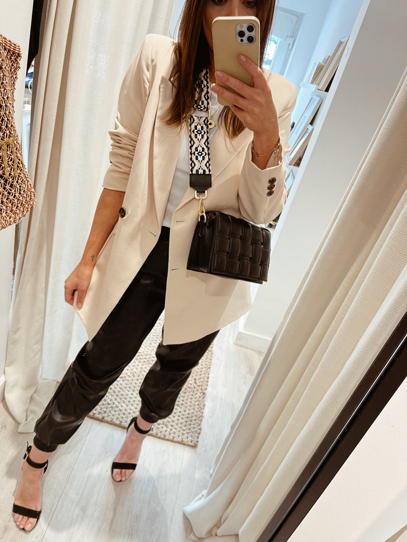 City Oversized Blazer Beige