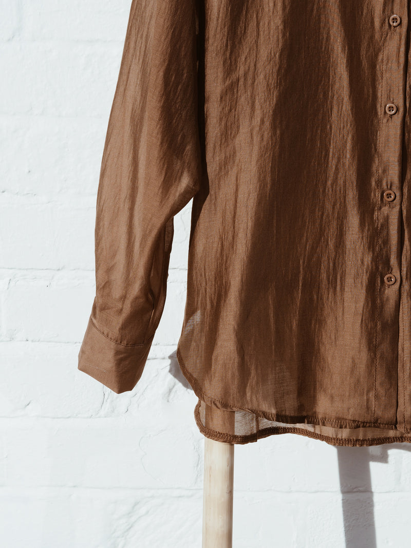 Manhattan Sheer Shirt Rust