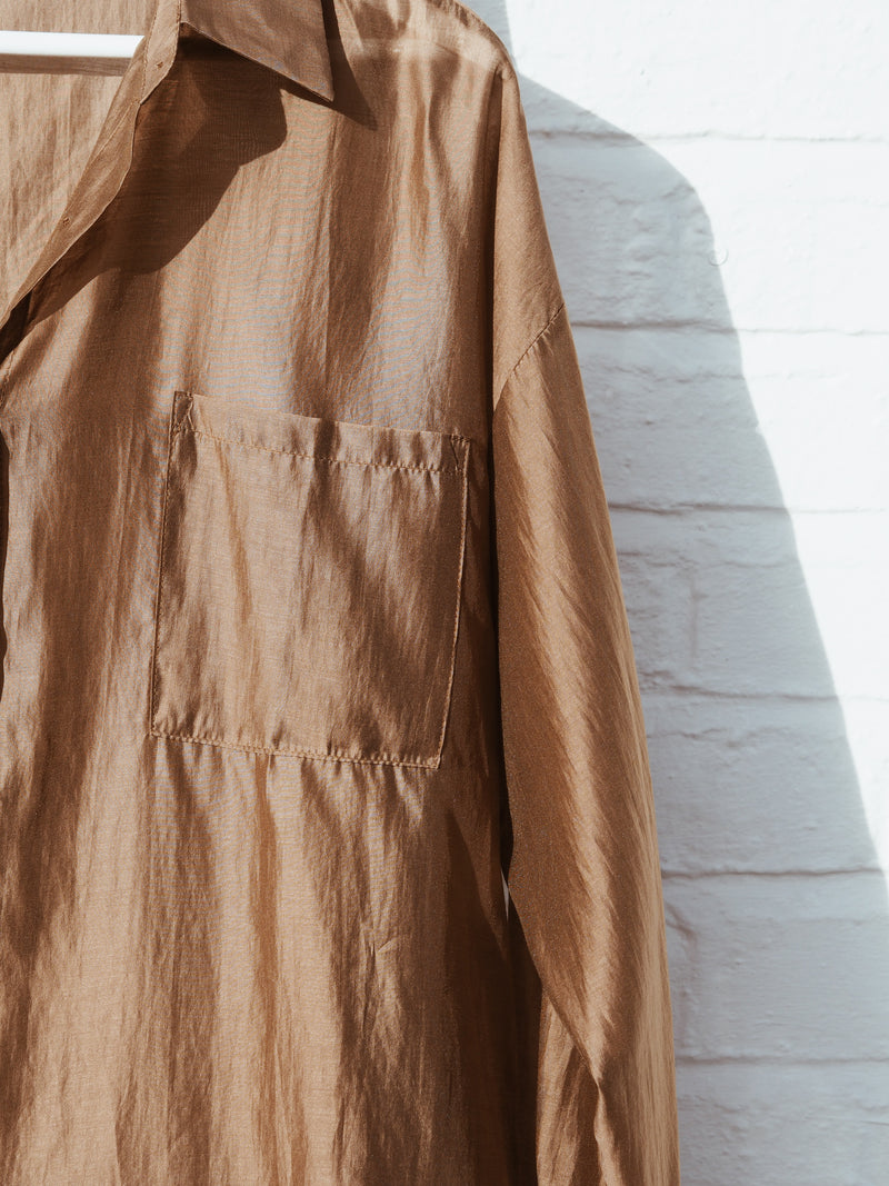 Manhattan Sheer Shirt Rust