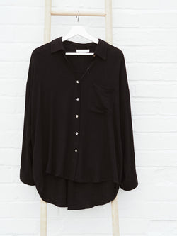 Laguna Linen Shirt Black