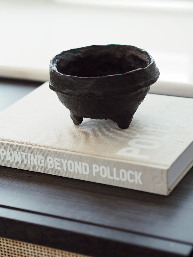 Decorative Papier Mache Bowl Black