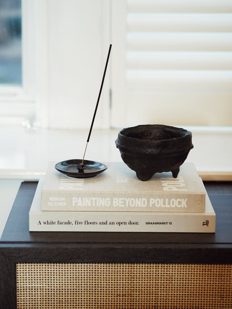 Decorative Papier Mache Bowl Black