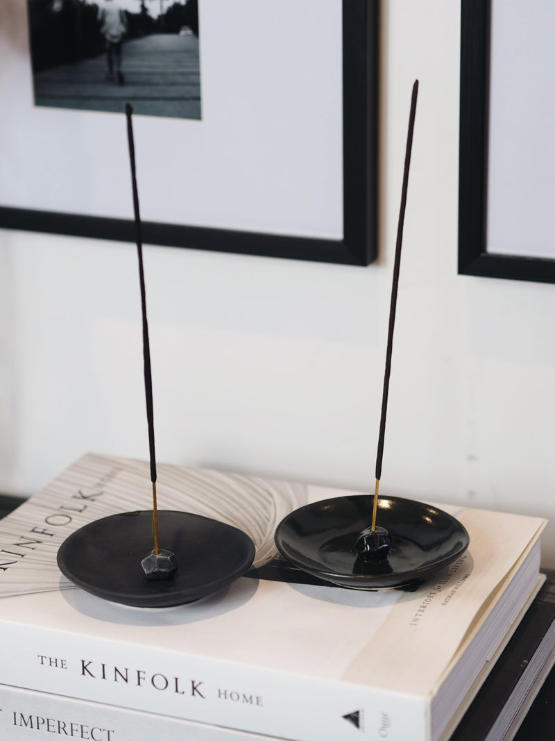 Matt Charcoal Incense Holder