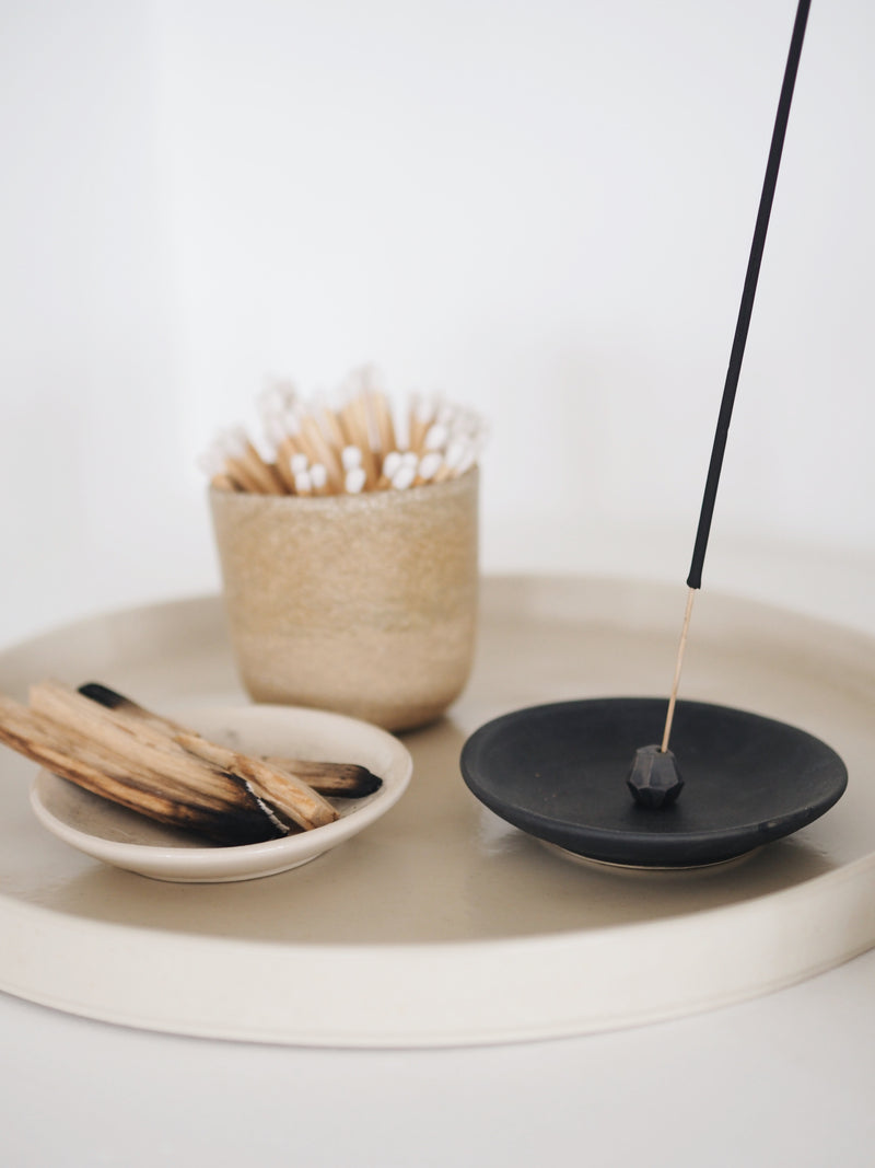 Matt Charcoal Incense Holder
