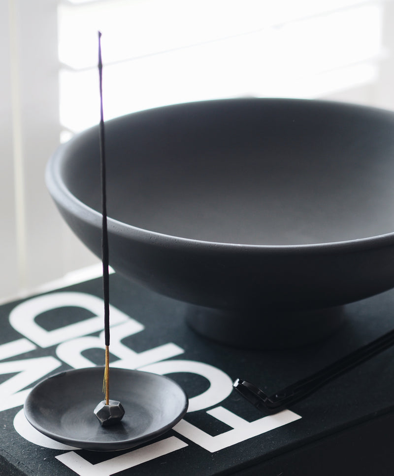 Matt Charcoal Incense Holder