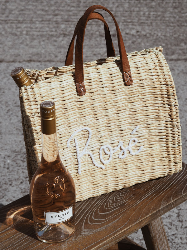 You Had Me At Rosé Palm Bag
