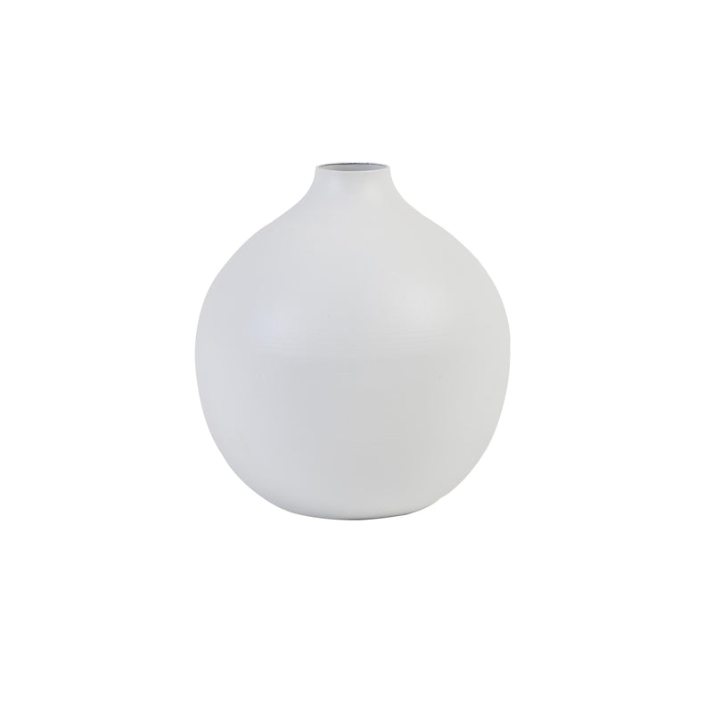 Matt White Orb Vase