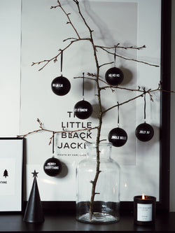 Personalised Baubles Black