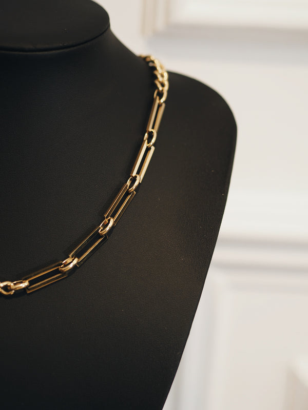 Curb and Link Chain Gold